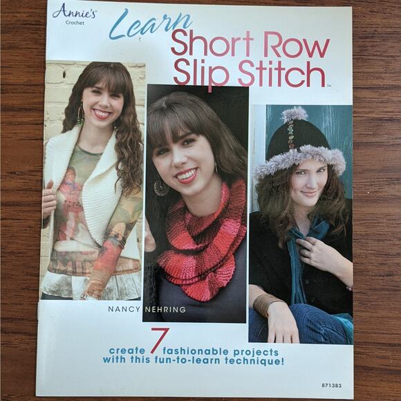 Learn Short Row Slip Stitch Crochet Pattern Book - Picture 1 of 4